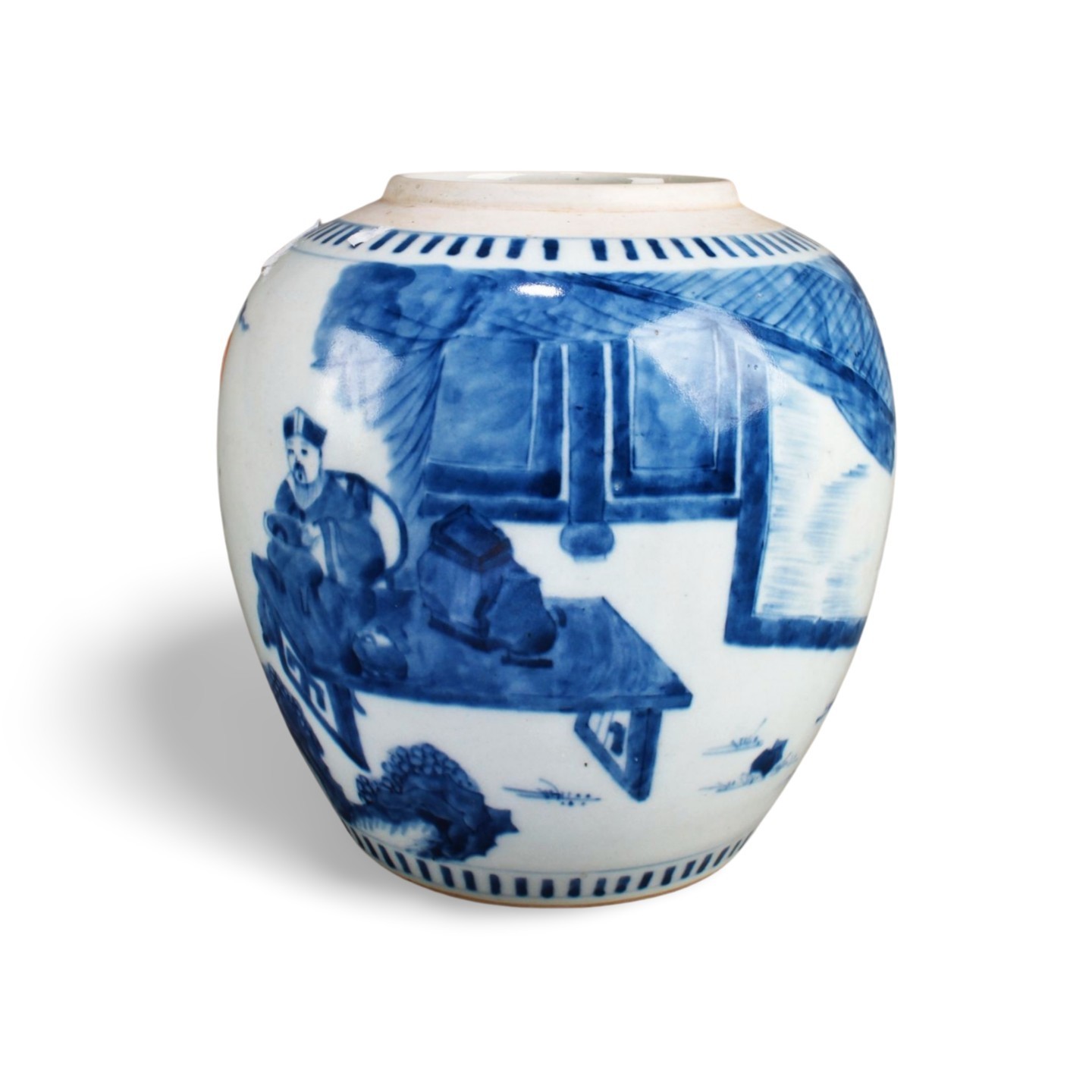 Chinese Blue & White Porcelain Jar Chinese Blue & White Porcelain Jar