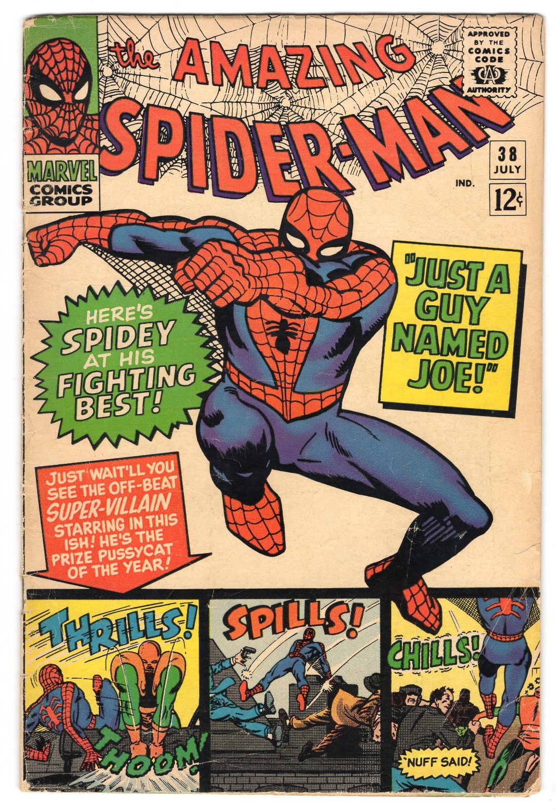 Amazing Spider-Man 38 1966 Marvel Comics VG 4.0 2nd Brief App Mary Jane Watson Amazing Spider-Man 38 1966 Marvel Comics VG 4.0 2nd Brief App Mary Jane Watson