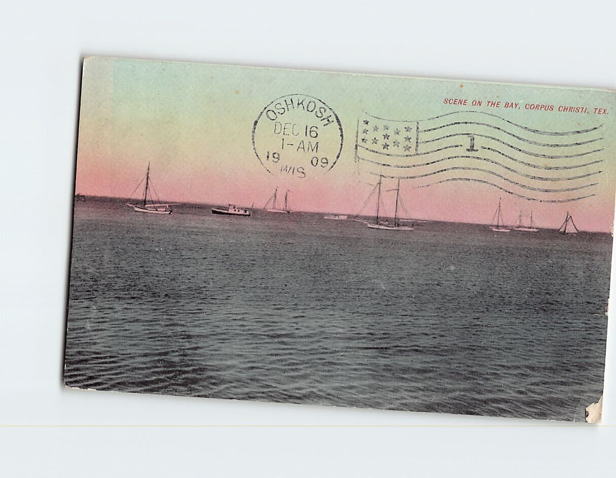 Postcard Scene On The Bay, Corpus Christi, Texas