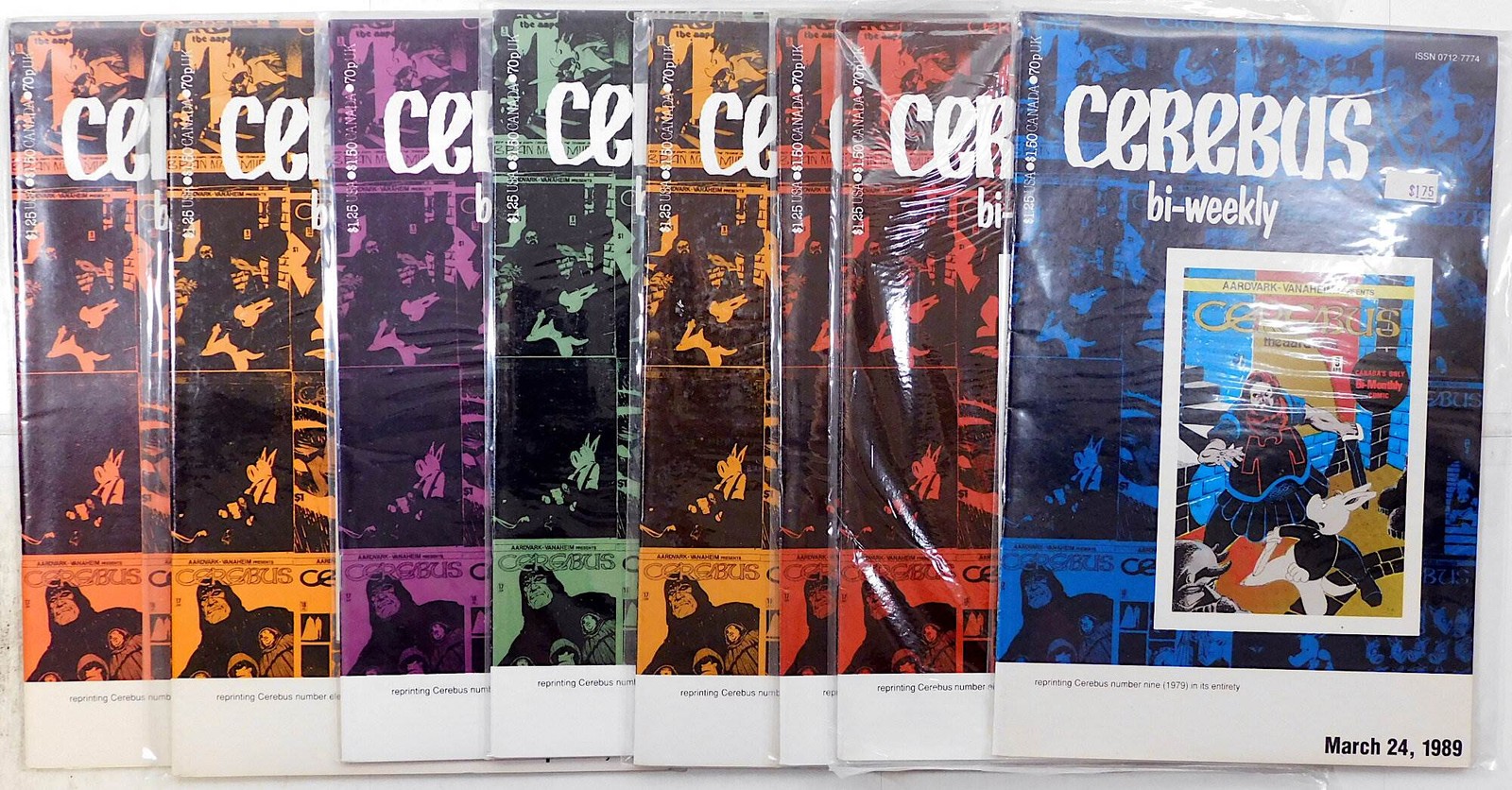 Cerebus Bi-Weekly Lot 8 #6, 7, 8, 9, 10, 11, 12 18 1989 Aardvark-Vanaheim Comics Cerebus Bi-Weekly Lot 8 #6, 7, 8, 9, 10, 11, 12 18 1989 Aardvark-Vanaheim Comics