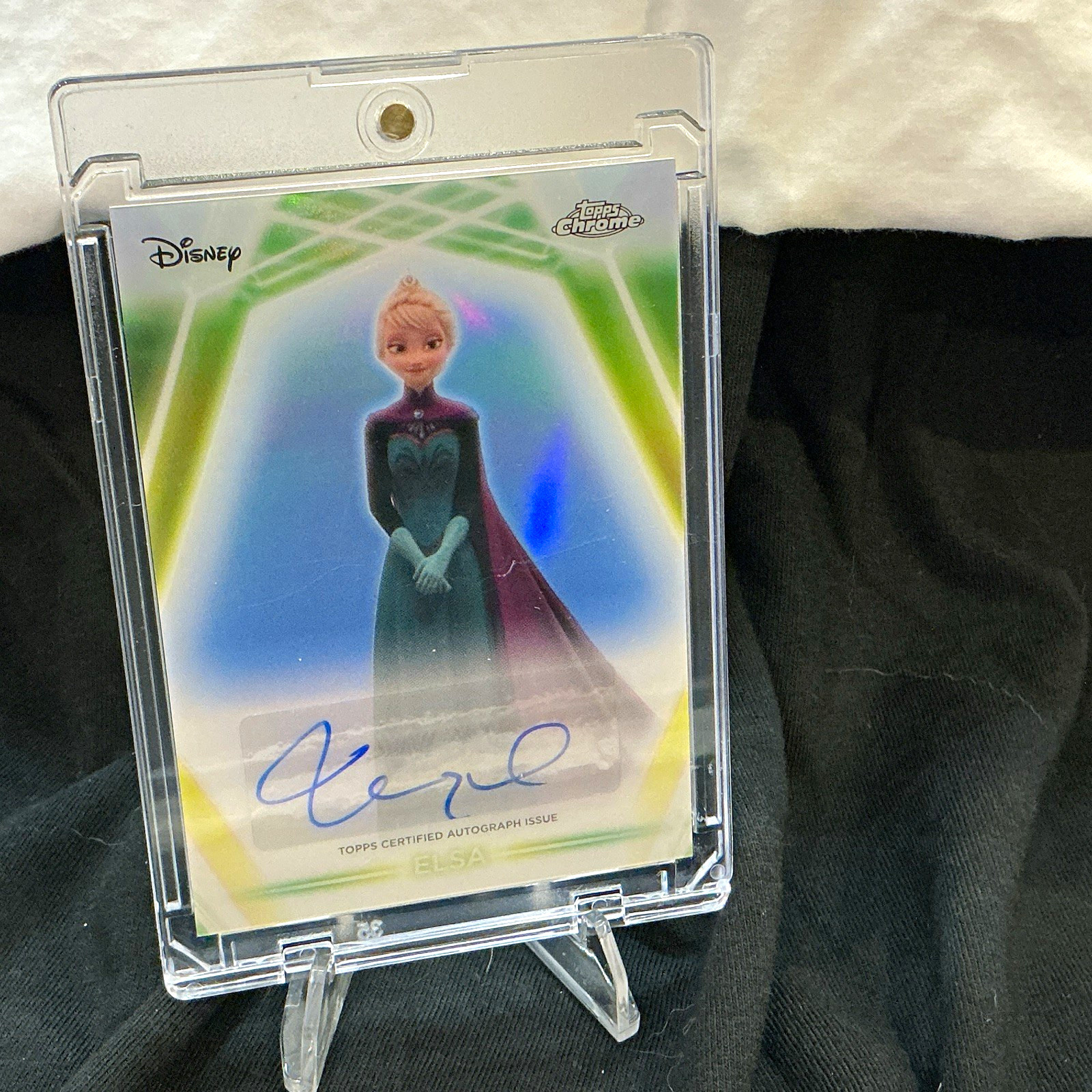 2026 Topps Chrome Disney Neon Etch Autograph Elsa Idina Menzel CNA-IM
