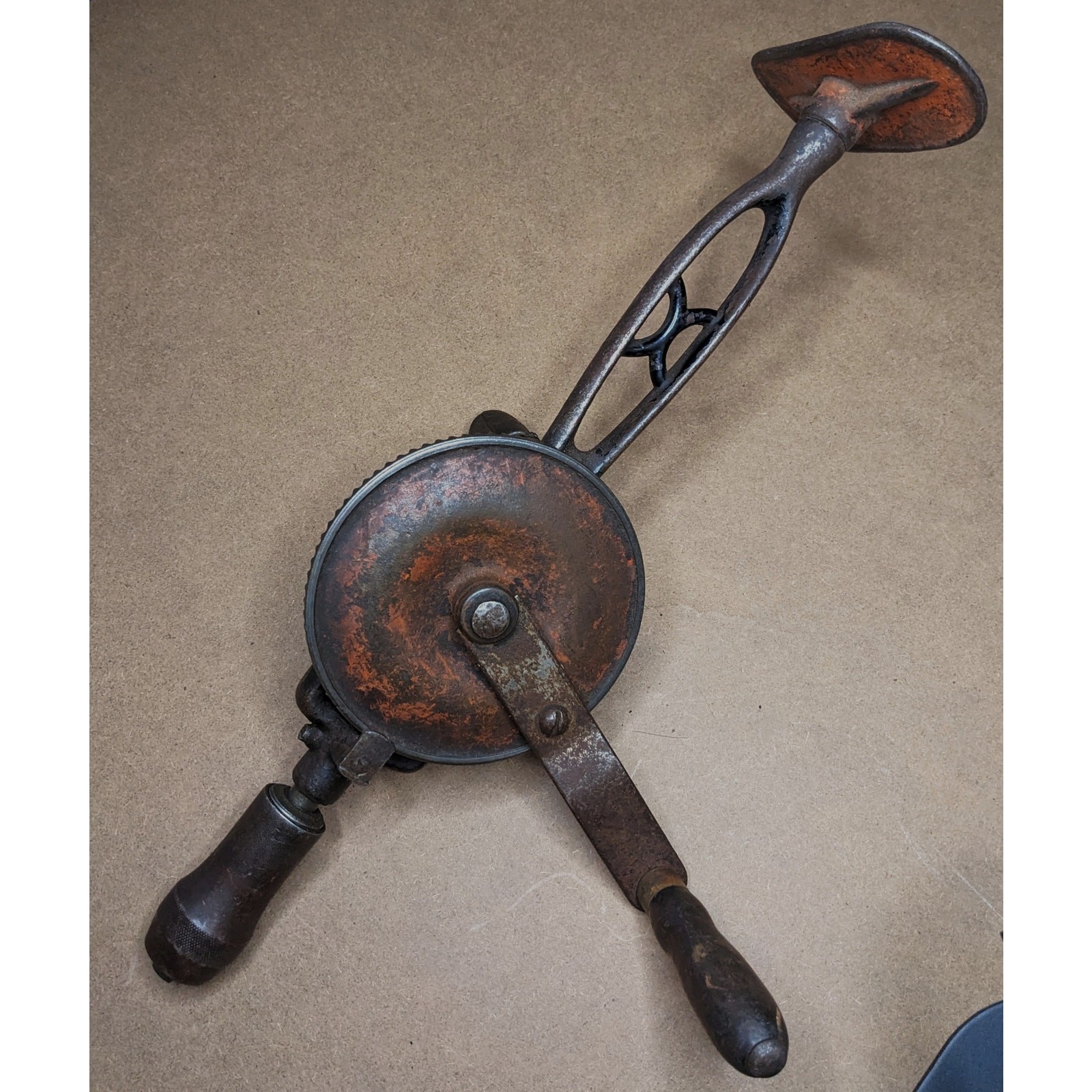 Antique 1920s Shoulder Brace Manual Drill Goodell-Pratt Works Antique 1920s Shoulder Brace Manual Drill Goodell-Pratt Works