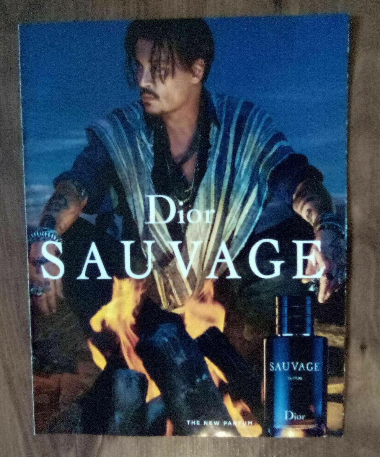 Johnny Depp for Dior Sauvage Cologne 2019 Print Ad and Scent - Great to Frame