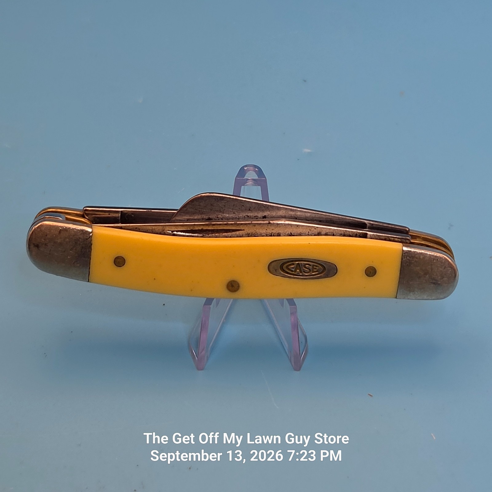 Case XX 3318 CS Stockman Pocket Knife 1973 7 Dot Tang Carbon Steel 3Blade Folder Case XX 3318 CS Stockman Pocket Knife 1973 7 Dot Tang Carbon Steel 3Blade Folder