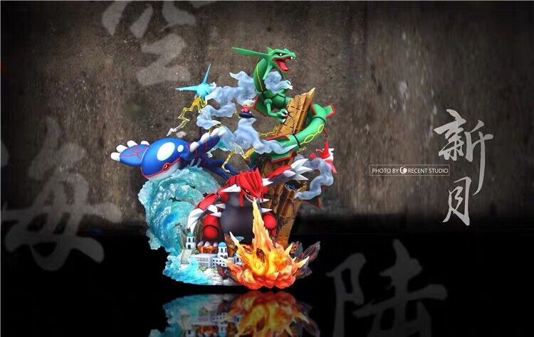 In Stock Rayquaza Kyogre Groudo Crescent Studio 1/6 Resin Gk Painted Statue