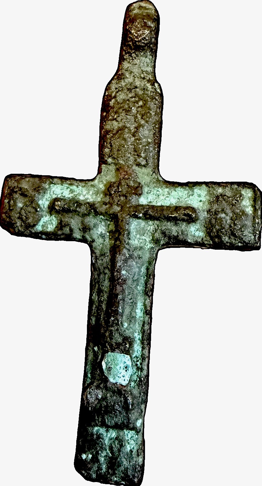 Historic antique Bronze Orthodox Crucifix Pendant 🤩 1560-1650 AD Historic antique Bronze Orthodox Crucifix Pendant 🤩 1560-1650 AD