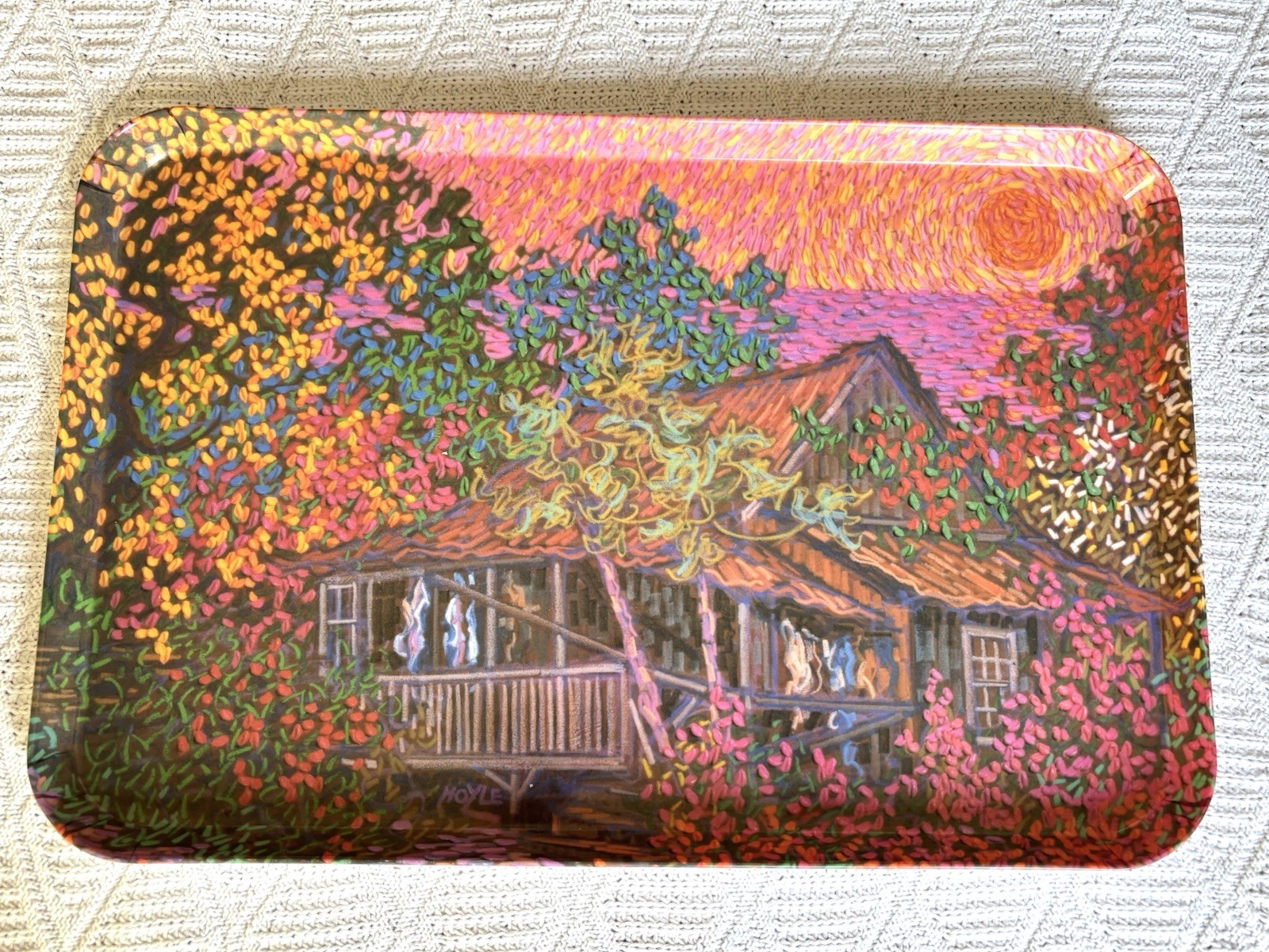 PACIFIC COASTERS 17.5”Kauai Landscape Melamine Tray - James Hoyle Mebel Italy PACIFIC COASTERS 17.5”Kauai Landscape Melamine Tray - James Hoyle Mebel Italy