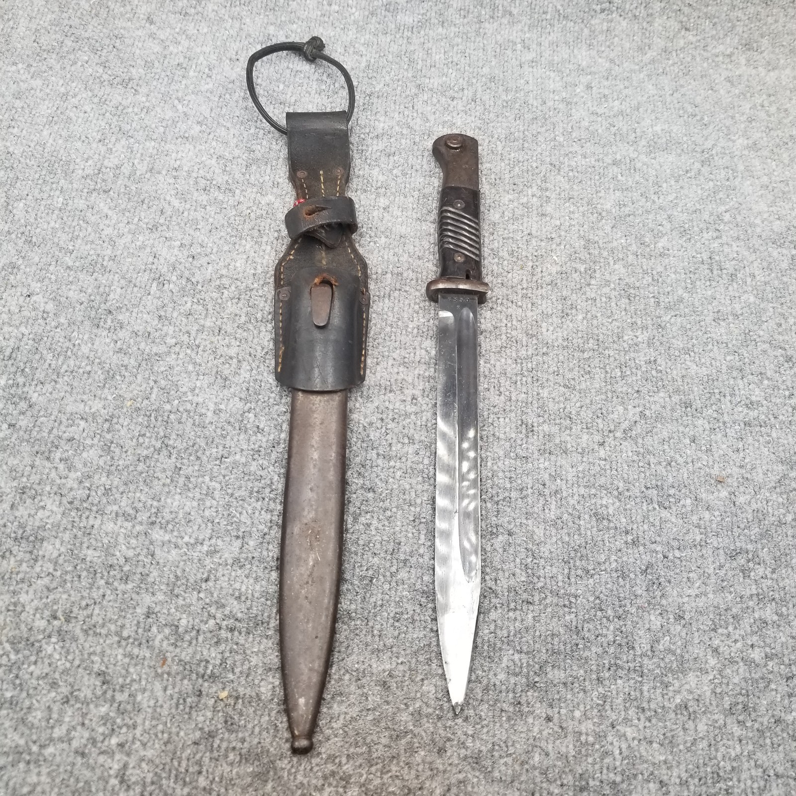 WW2 GERMAN BAYONET & FROG K98 MATCHING 41 COF Carl Eichhorn WaA883 WW2 GERMAN BAYONET & FROG K98 MATCHING 41 COF Carl Eichhorn WaA883