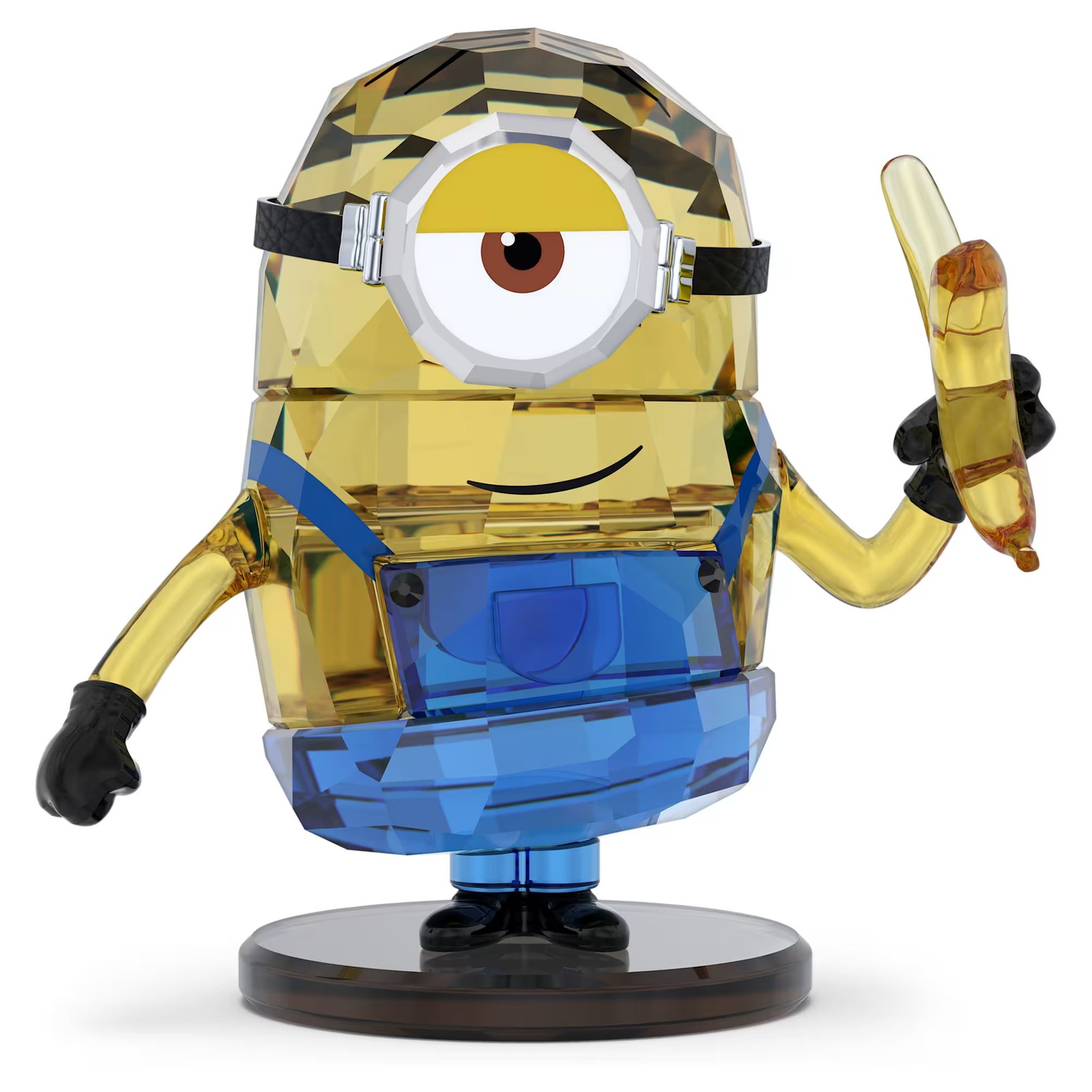 Swarovski Crystal Minions Stuart Figurine Decoration, Multicolored, 5692028 Swarovski Crystal Minions Stuart Figurine Decoration, Multicolored, 5692028