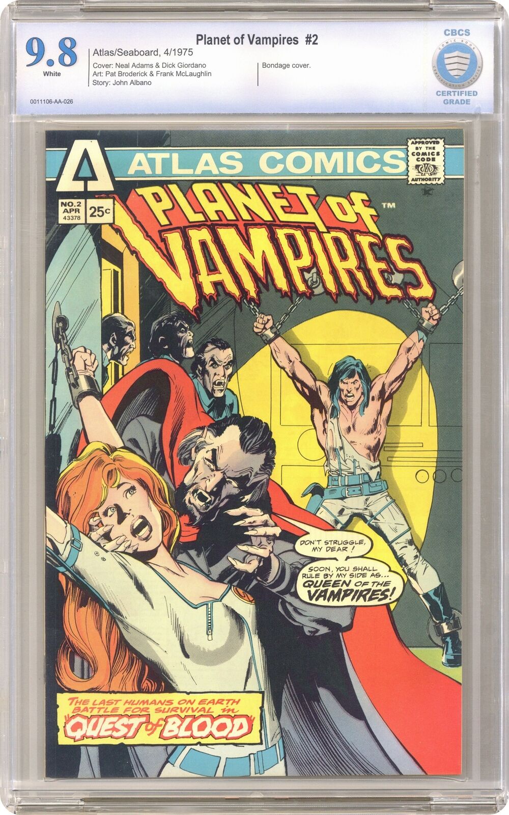 Planet of Vampires #2 CBCS 9.8 1975 0011106-AA-026