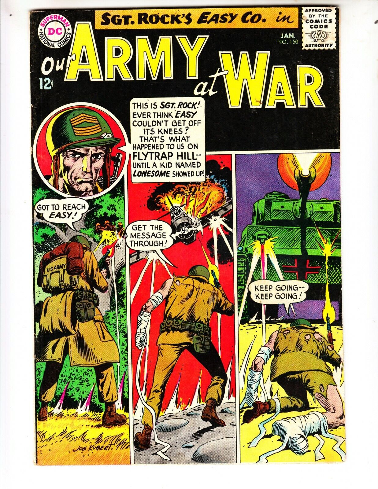 Our Army At War 150 F+(6.5) 3/65 Sgt Rock\'s Easy Company \