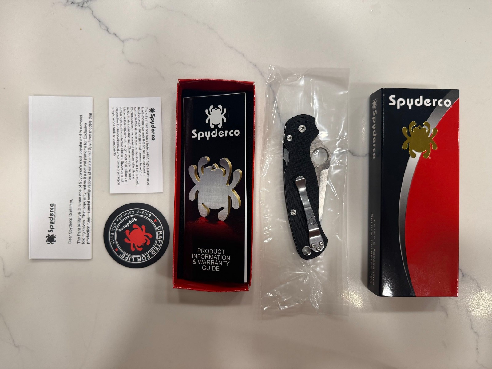 Spyderco Para Military 2 PM2 Tanto Satin M4 - Mint Spyderco Para Military 2 PM2 Tanto Satin M4 - Mint