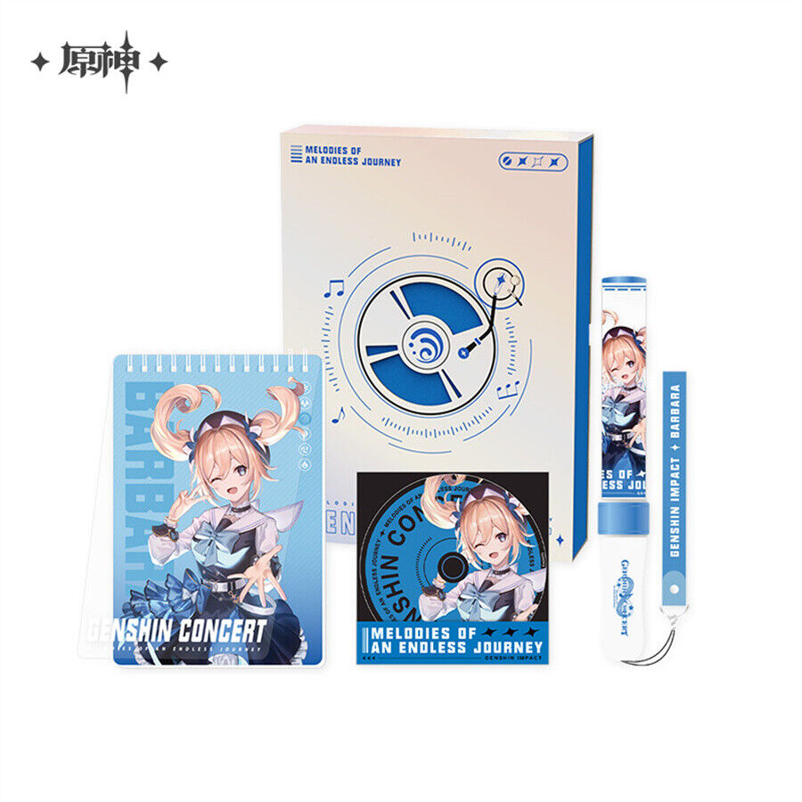 Official Genshin Impact 2022 Online Concert Light Stick CD Bookmark Coil Notepad