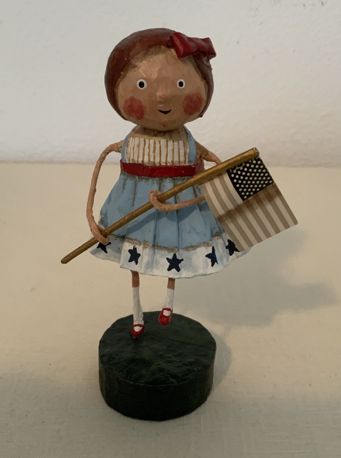 Lori Mitchell Resin Figurine  "LITTLE BETSY ROSS” Patriotic 4th of July 