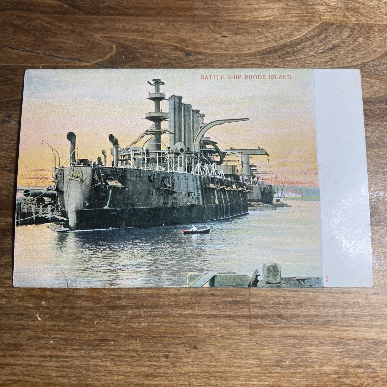 U.S.S. Rhode Island (BB-17) Battleship Navy War Ship