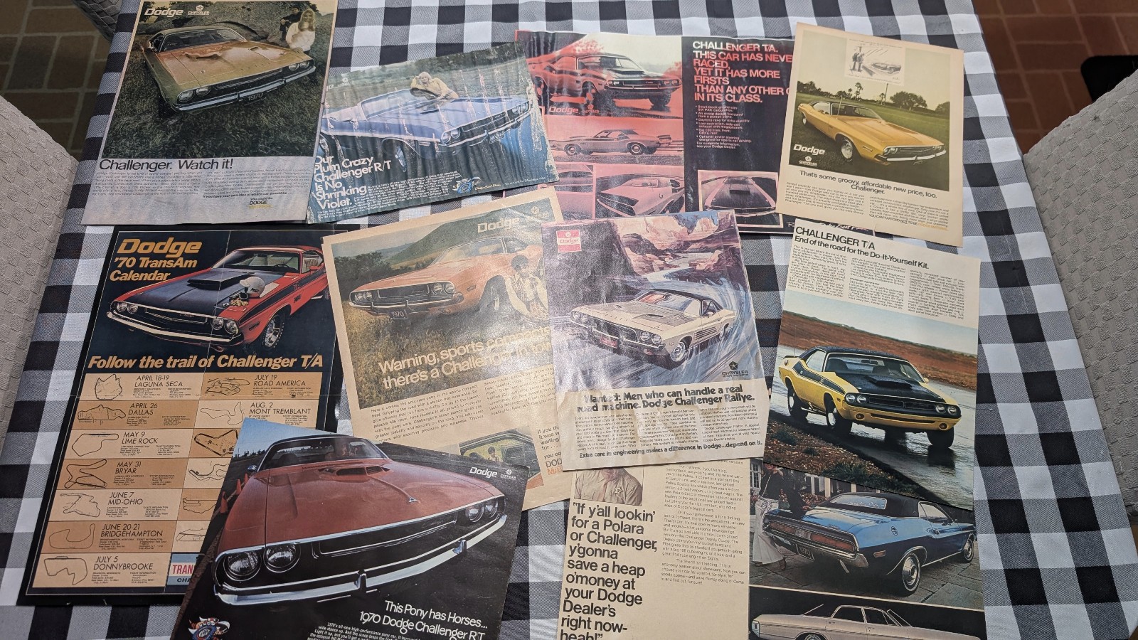 Vintage 1970's Dodge Challenger Magazine Ads LOT of 10 Vintage 1970's Dodge Challenger Magazine Ads LOT of 10