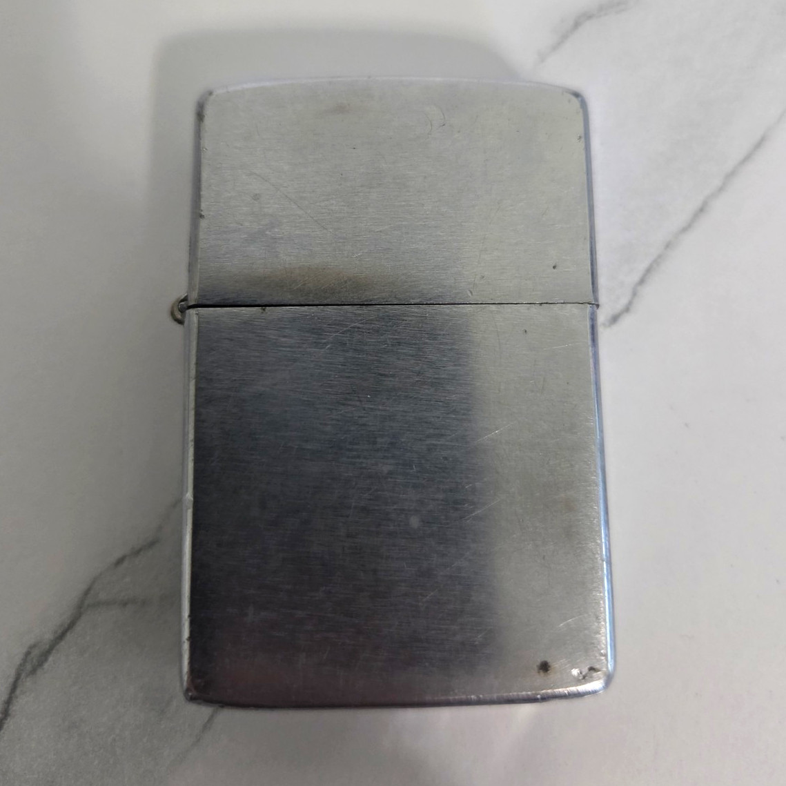 Vintage 1974 Zippo Lighter - Brushed Chrome - 4/4 Slash Bottom Stamp - For Parts Vintage 1974 Zippo Lighter - Brushed Chrome - 4/4 Slash Bottom Stamp - For Parts