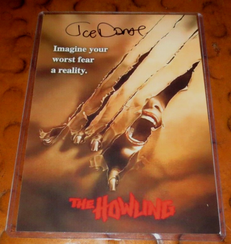 Joe Dante director signed autographed photo on the set of The Howling werewolf