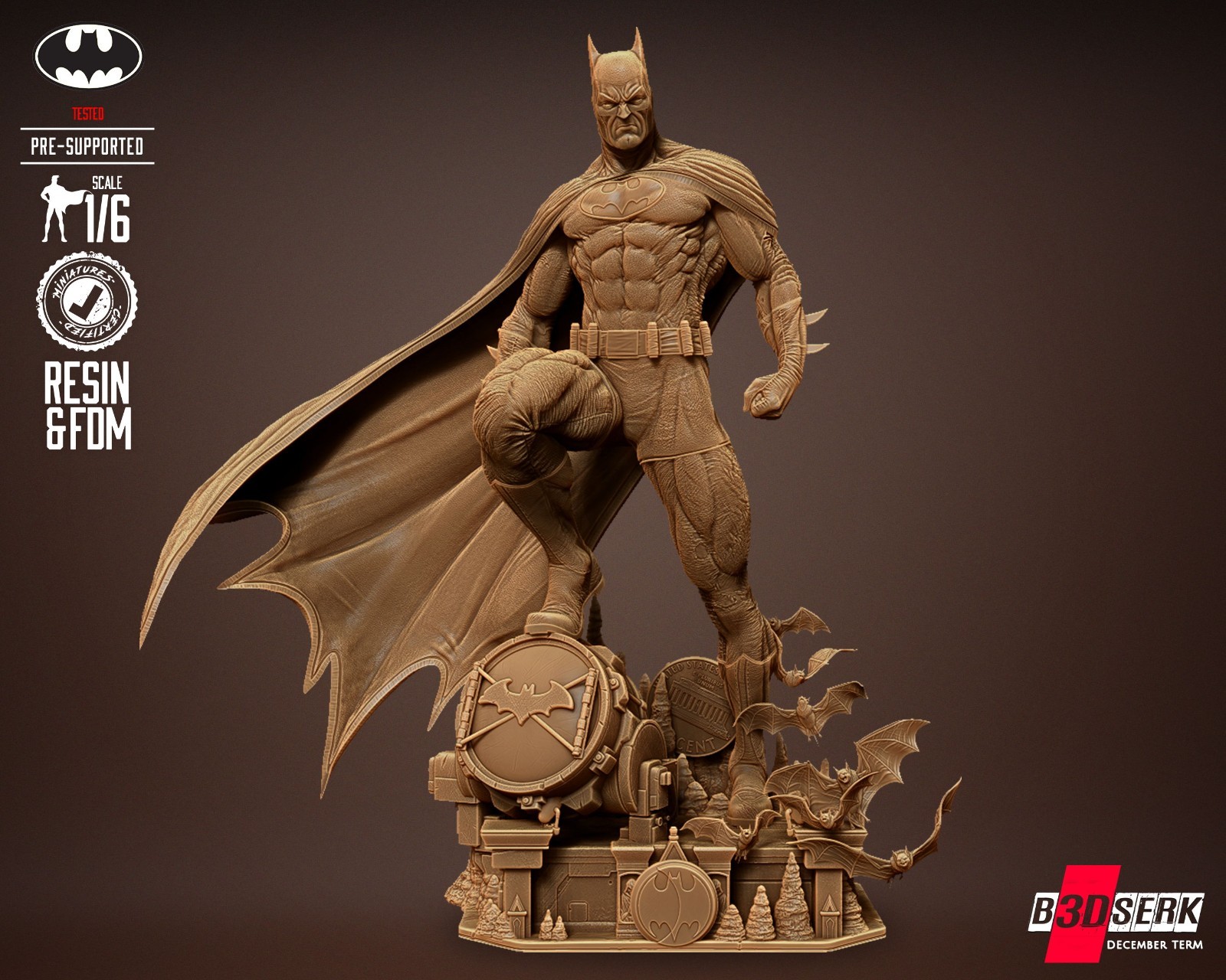 Batman DC Comics 8-inch Height model kit unassembled unpainted See Description