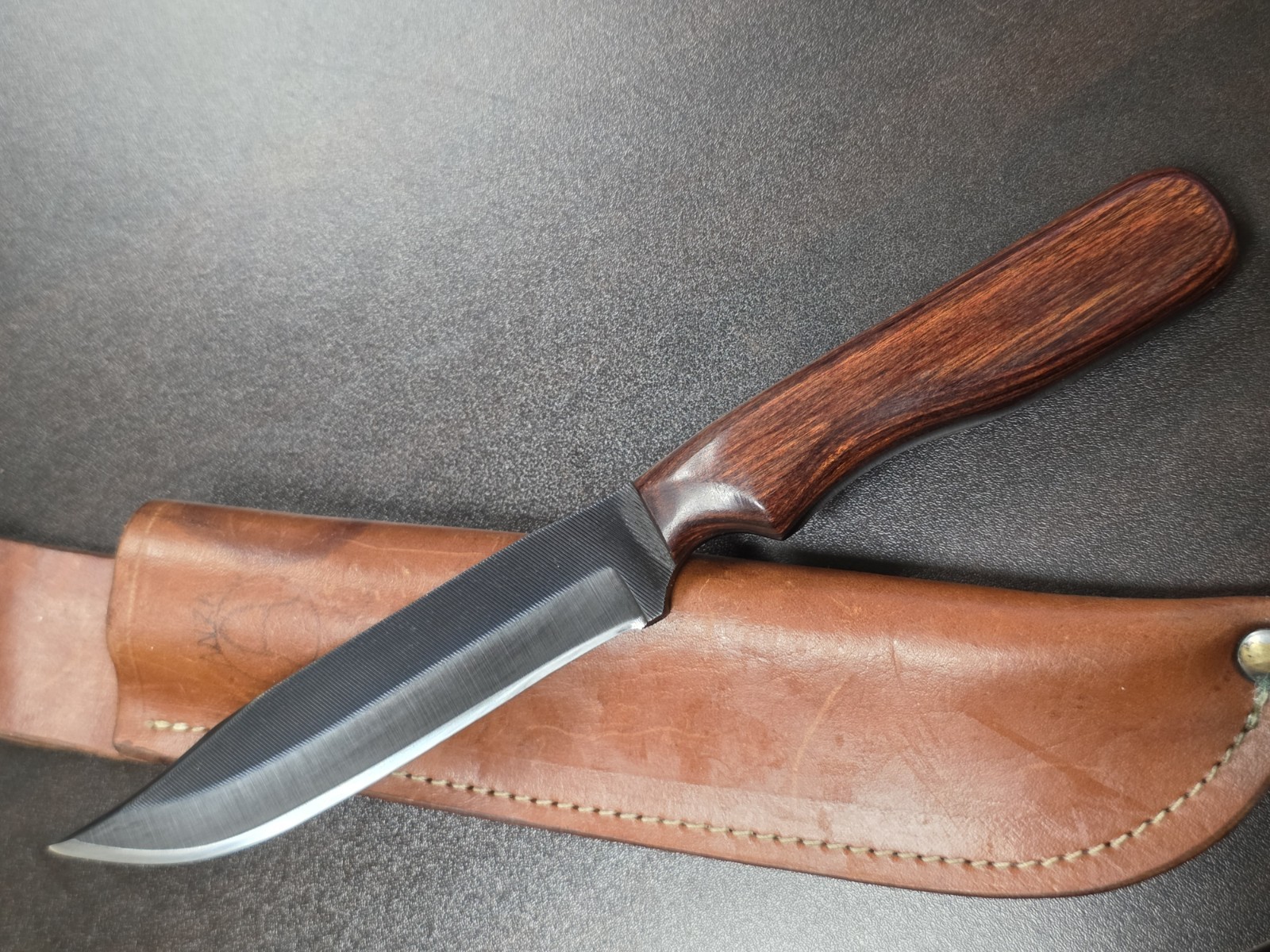 Vintage ANZA File Knife, Perfect Cond, Blued, 9" OA, 4.9" Blade, USA Vintage ANZA File Knife, Perfect Cond, Blued, 9" OA, 4.9" Blade, USA