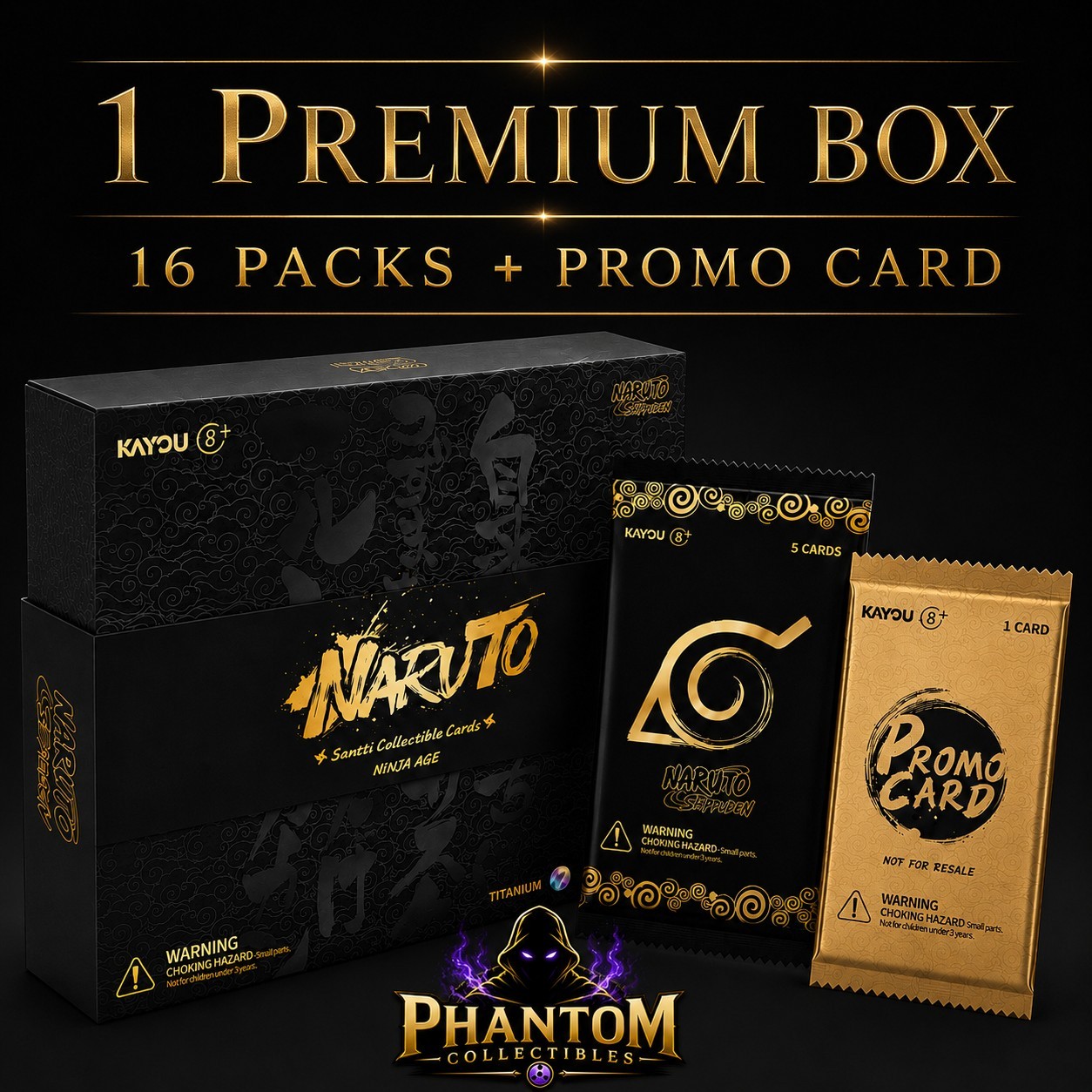 🔥Kayou Naruto Ninja Age Premium Collector Box🔥 | US Version | 16 Packs + Promo 🔥Kayou Naruto Ninja Age Premium Collector Box🔥 | US Version | 16 Packs + Promo