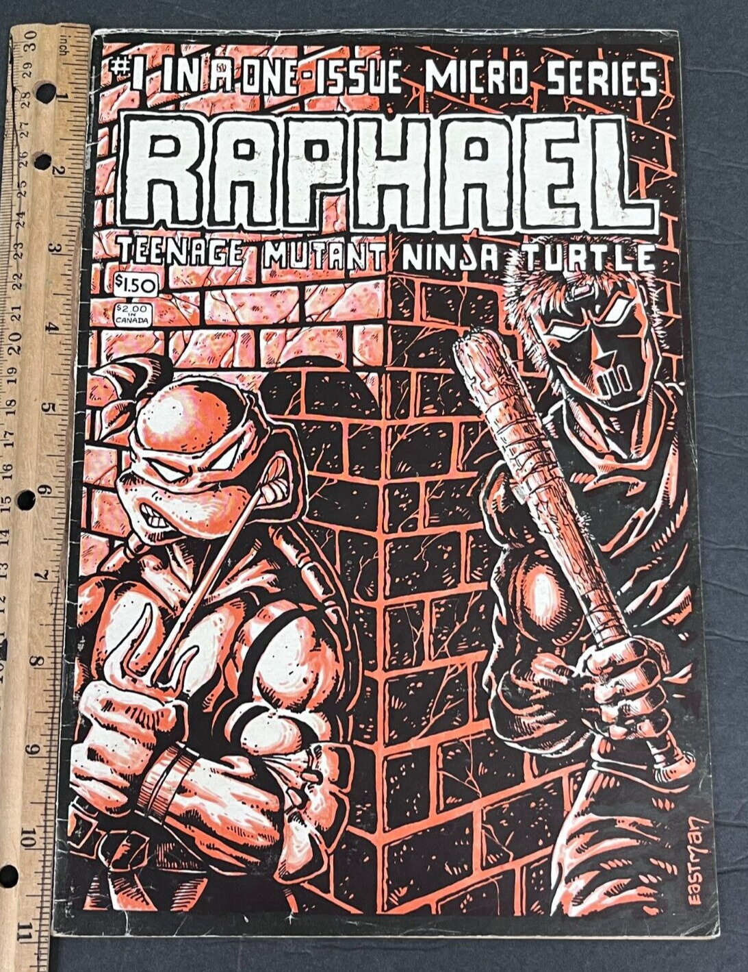 1985 April Issue 1 Teenage Mutant Ninja Turtles Raphael 1st Casey Jones AA 82923
