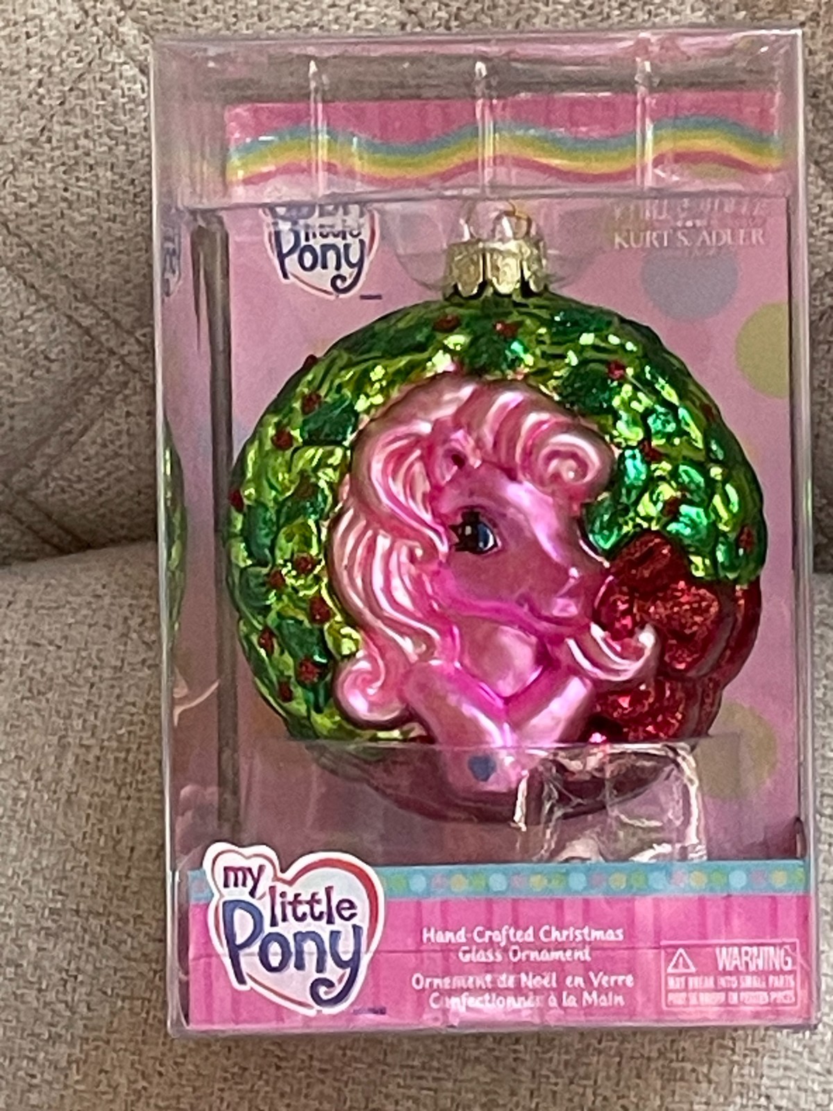 RARE 2007 MY LITTLE PONY KURT ADLER PINKIE PIE HAND CRAFTED GLASS ORNAMENT NEW RARE 2007 MY LITTLE PONY KURT ADLER PINKIE PIE HAND CRAFTED GLASS ORNAMENT NEW