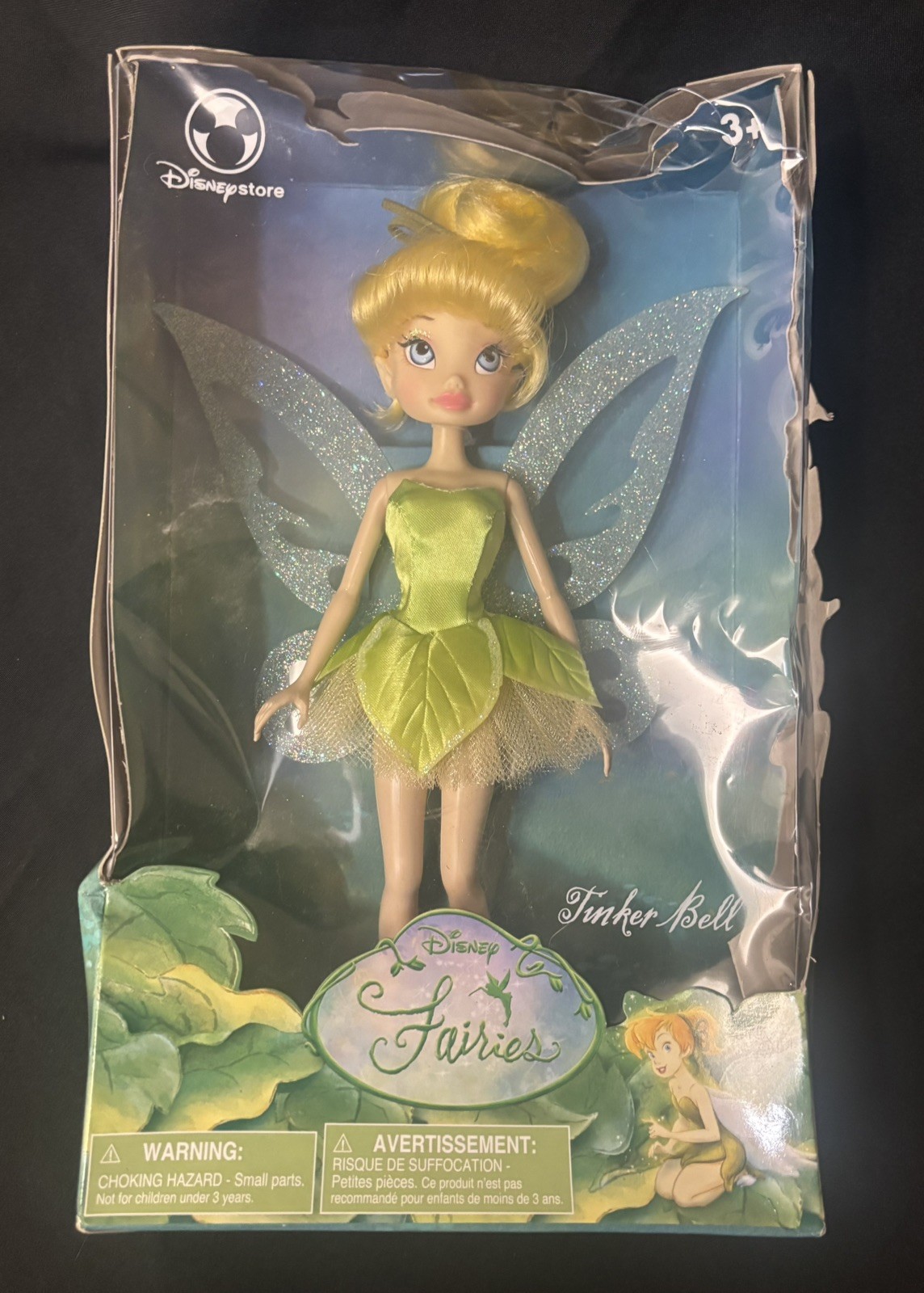 Disney Store Fairies Tinkerbell TINKER BELL 10" DOLL NEW IN BOX NRFB RARE Disney Store Fairies Tinkerbell TINKER BELL 10" DOLL NEW IN BOX NRFB RARE