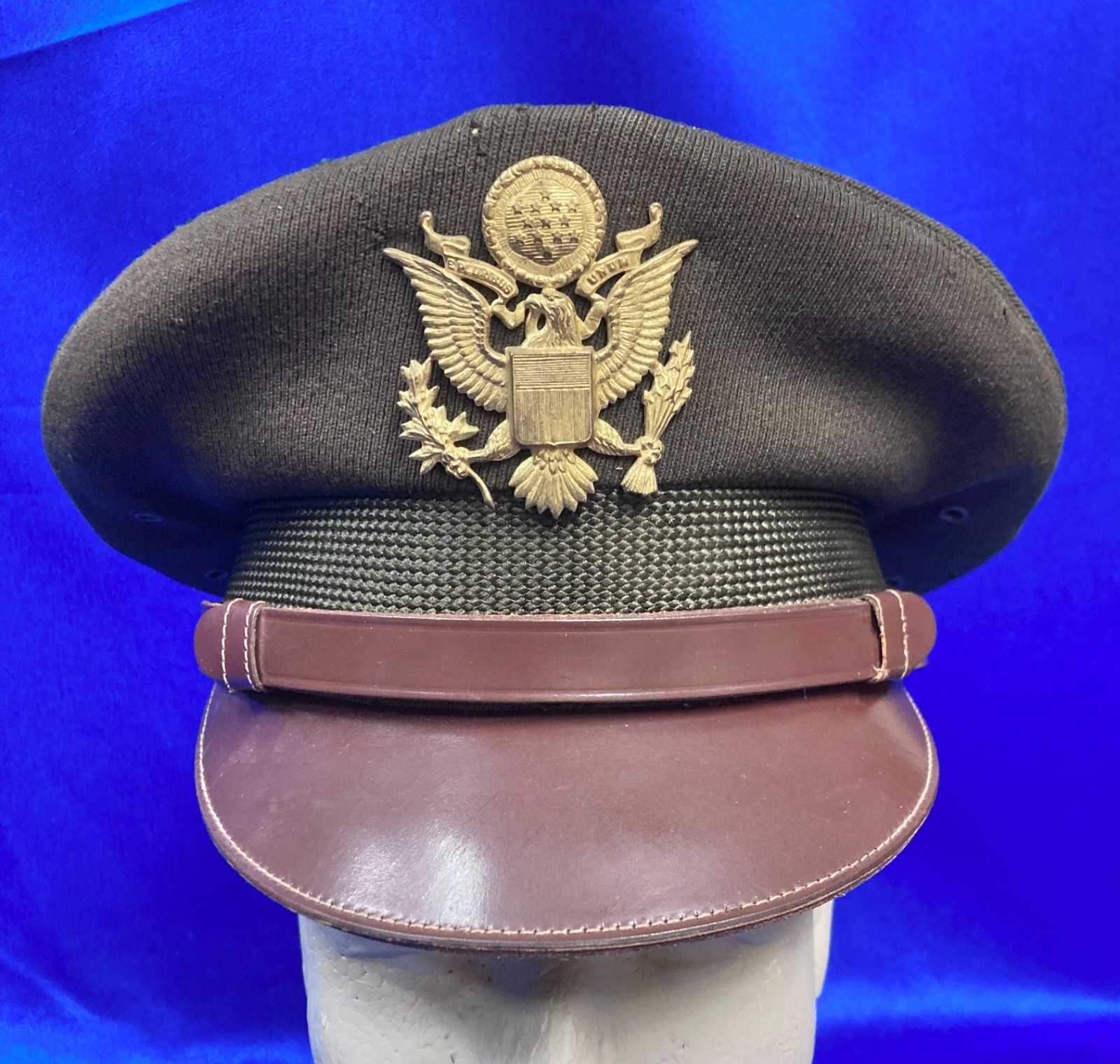 WW2 WWII US Army USAAF Officers “Flight Ace” Uniform Visor Cap Hat WW2 WWII US Army USAAF Officers “Flight Ace” Uniform Visor Cap Hat