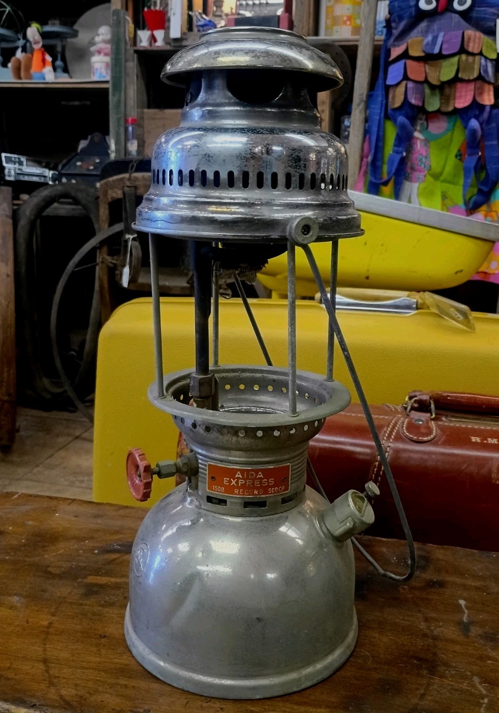 Aida Express 1500 Record 500CP Kerosene Lantern Germany, No Globe