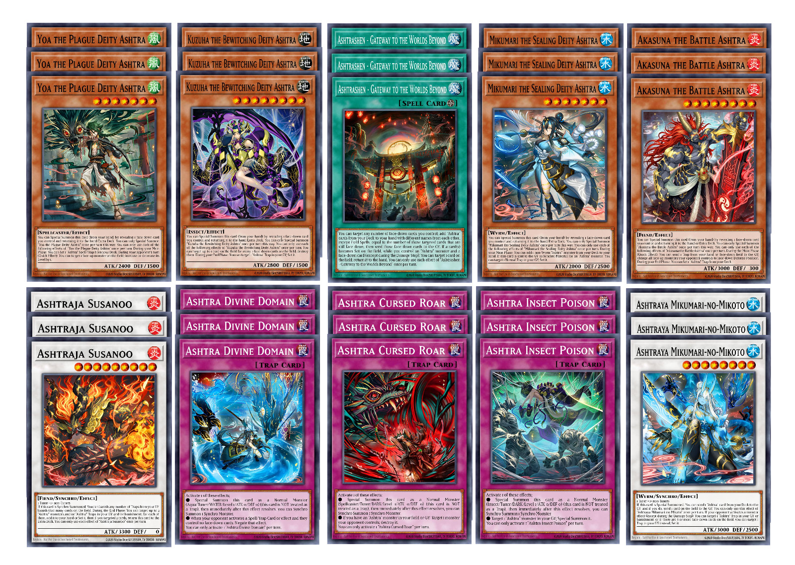 Ashtra Deck Core 30 Cards BETB Beyond the Brave 1st Ed YuGiOh Preoder