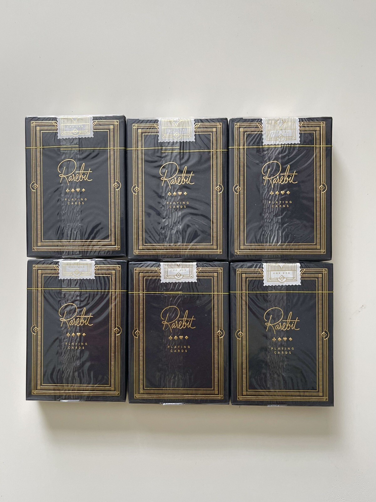 6 New Gold Foil Rarebit Playing Cards Theory11 Rare（ellusionist，artofplay，deck）