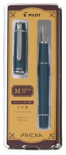 PILOT PRERA M Fountain Pen, Medium Nib, Dark Turquoise, PFPR1DTQM