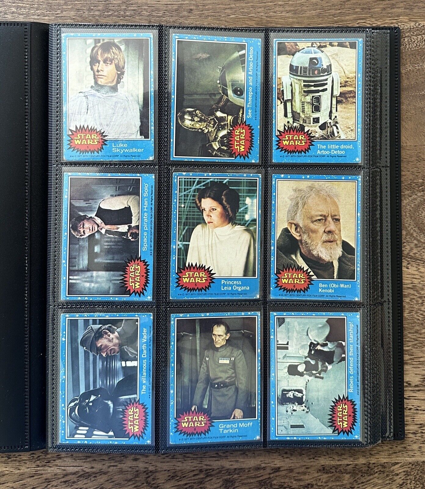 1977 Topps Star Wars Series 1 Blue Complete Set 1-66 PR/GD/VG/EX+ Lower Grade