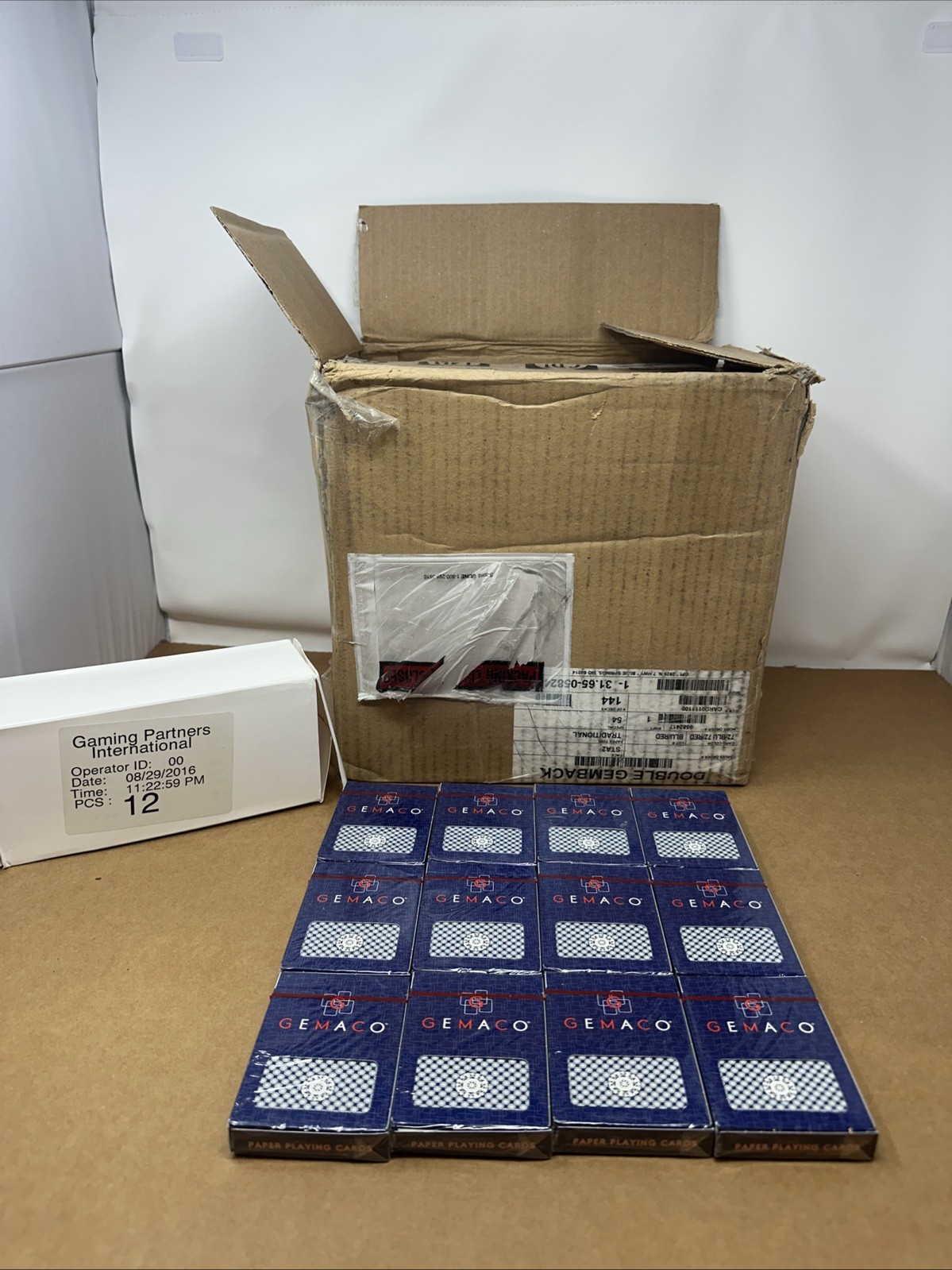 Gemaco Casino Paper Playing Cards Lot 132 Sealed Decks Red Blue New Old Stock Gemaco Casino Paper Playing Cards Lot 132 Sealed Decks Red Blue New Old Stock