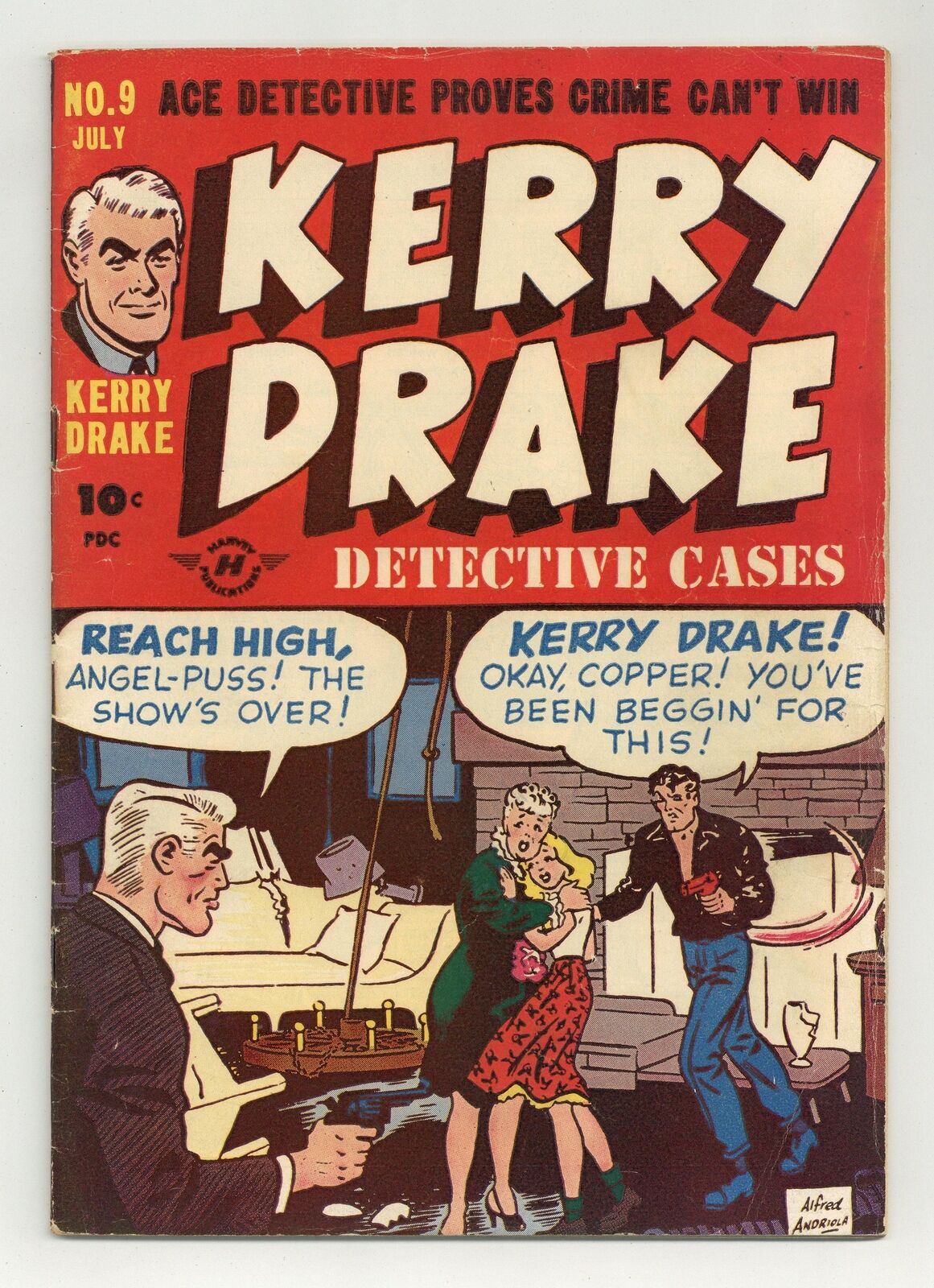 Kerry Drake Detective Cases #9 VG+ 4.5 1948