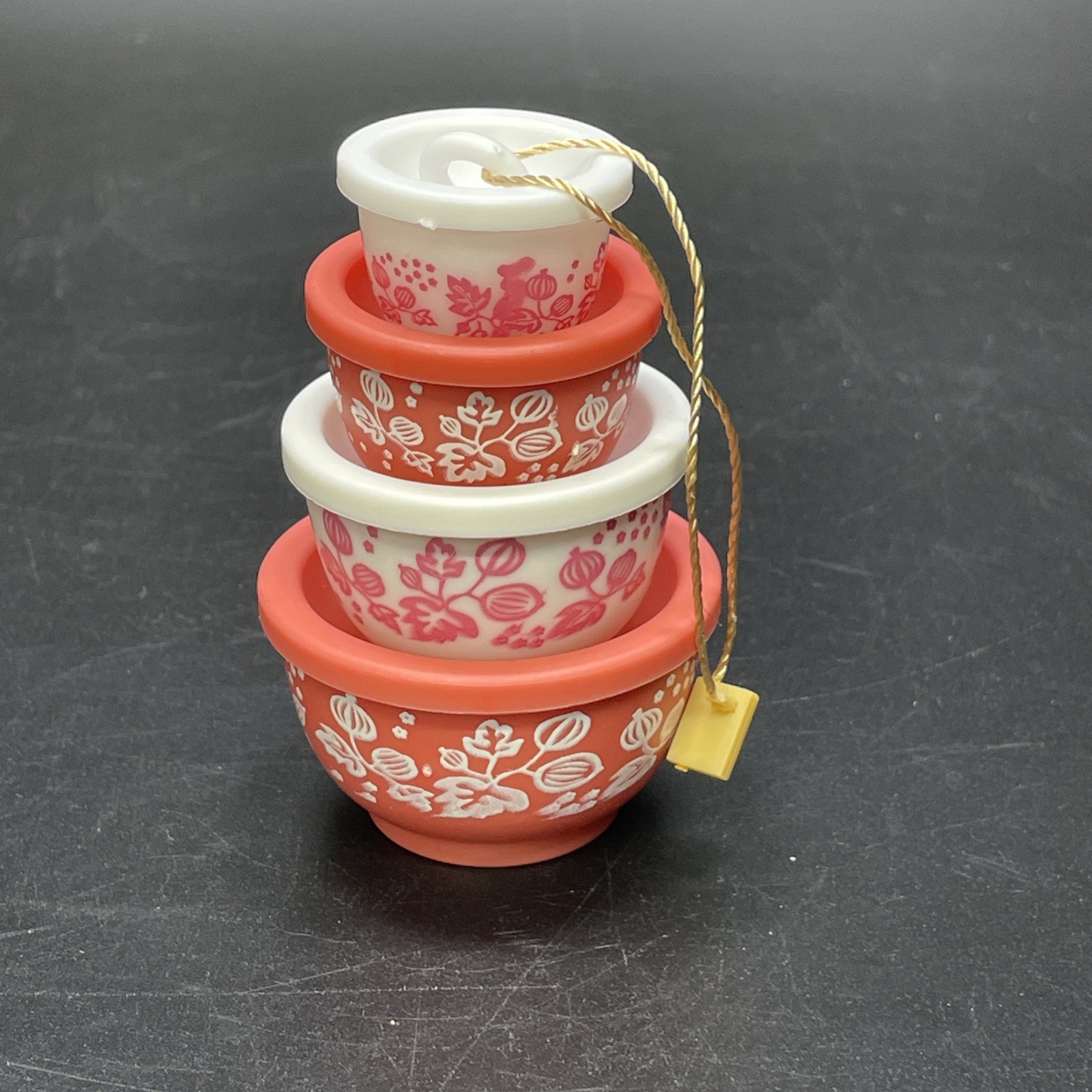 VTG Pyrex Inspired Christmas Ornament Plastic Nesting Mixing Bowl Set Gooseberry VTG Pyrex Inspired Christmas Ornament Plastic Nesting Mixing Bowl Set Gooseberry