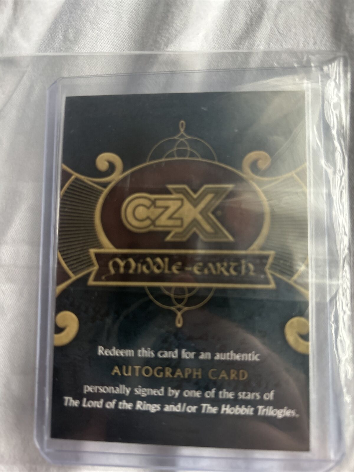 2022 Cryptozoic CZX Middle Earth autograph auto redemption mystery auto R01