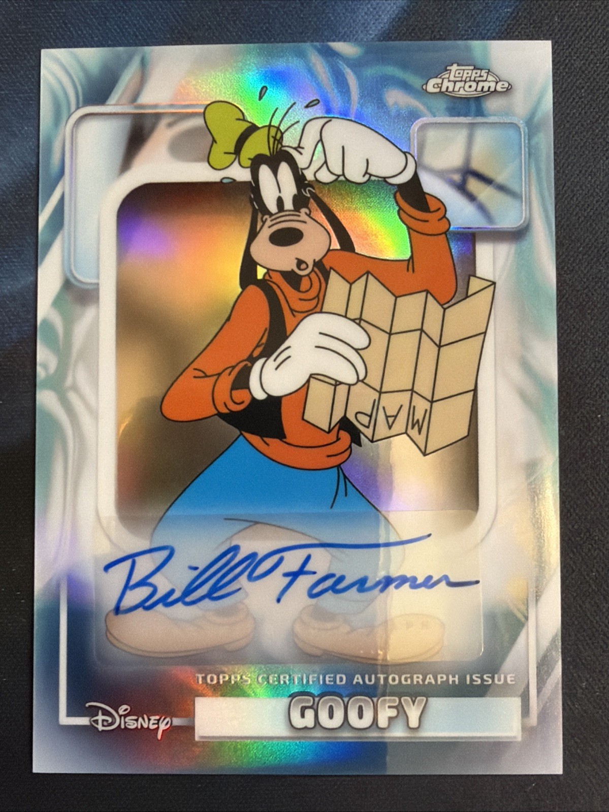 2026 Topps Chrome Disney Goofy Authentic Auto Bill Farmer AA-BF Refractor 🔥📈 2026 Topps Chrome Disney Goofy Authentic Auto Bill Farmer AA-BF Refractor 🔥📈