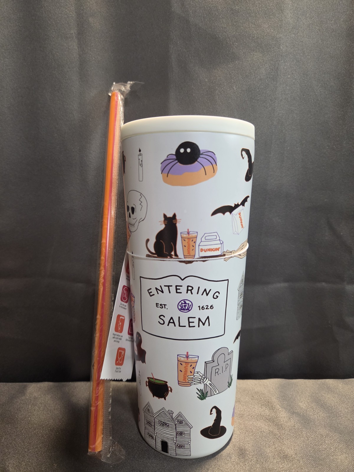 Salem Dunkin 22oz Stainless steel Tumbler - 2026 Edition for Salem/Halloween