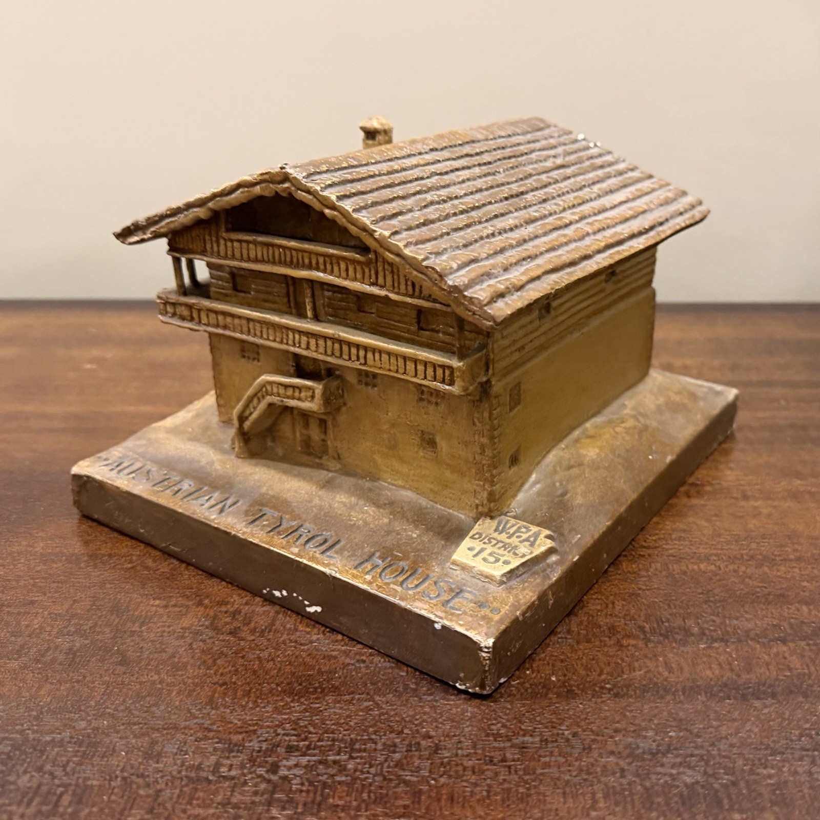 WPA Plaster Model Austrian Tyrol House Museum Extension Program 1930s