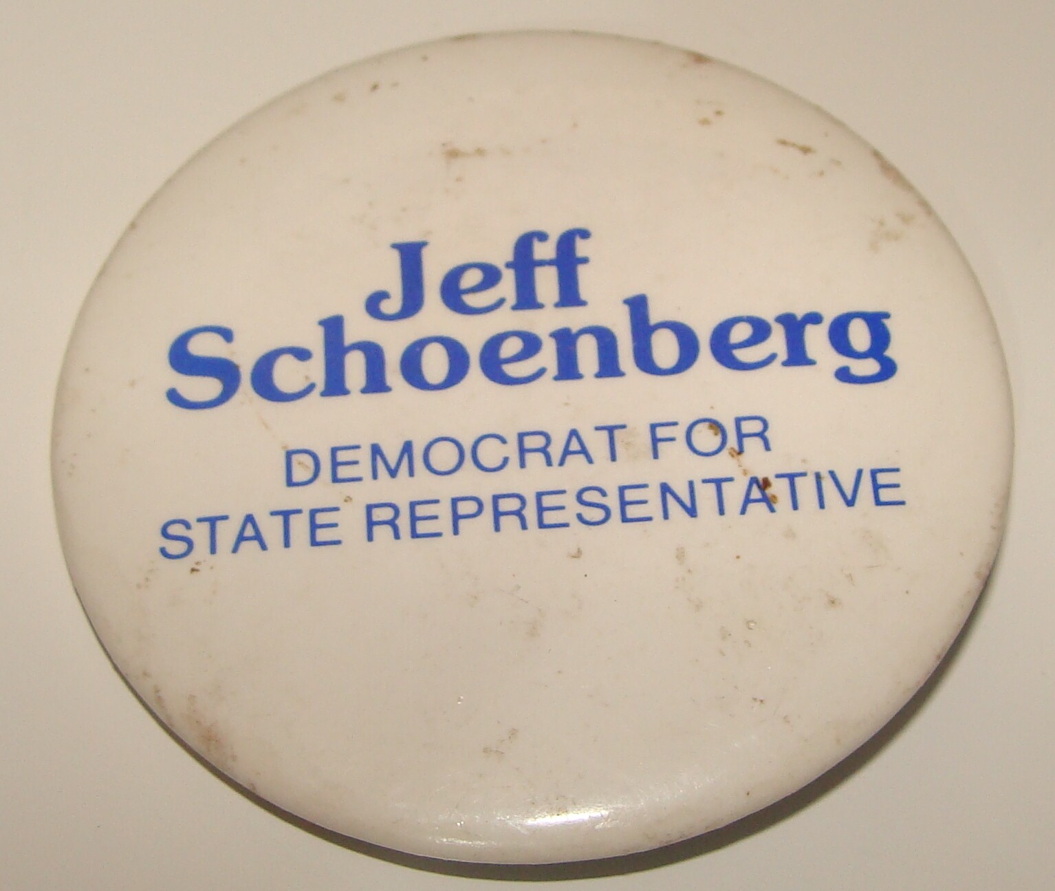 Pol Jewish Judaica Jeff Jeffrey Schoenberg Democratic Party Pin Back Lapel Pol Jewish Judaica Jeff Jeffrey Schoenberg Democratic Party Pin Back Lapel