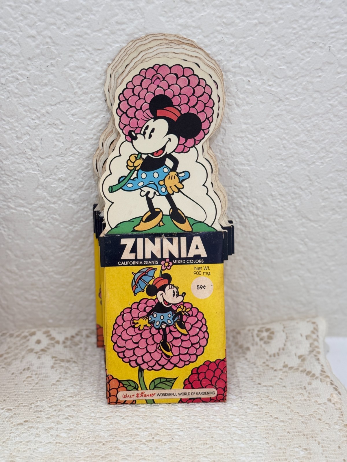 VTG 1977 Walt Disney Wonderful World Gardening Zinnia Seed Pack Minnie Mouse VTG 1977 Walt Disney Wonderful World Gardening Zinnia Seed Pack Minnie Mouse
