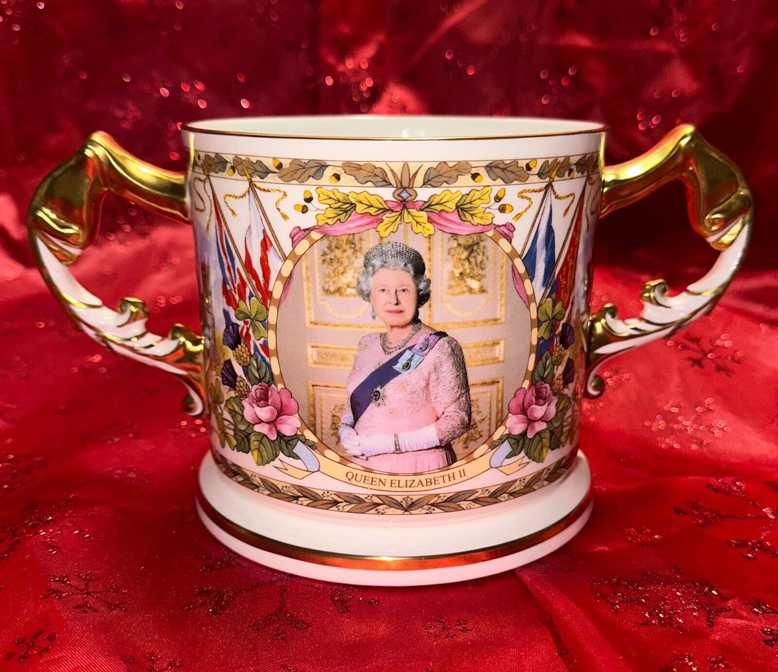 Queen Elizabeth Golden Jubilee Aynsley Huge Loving Cup