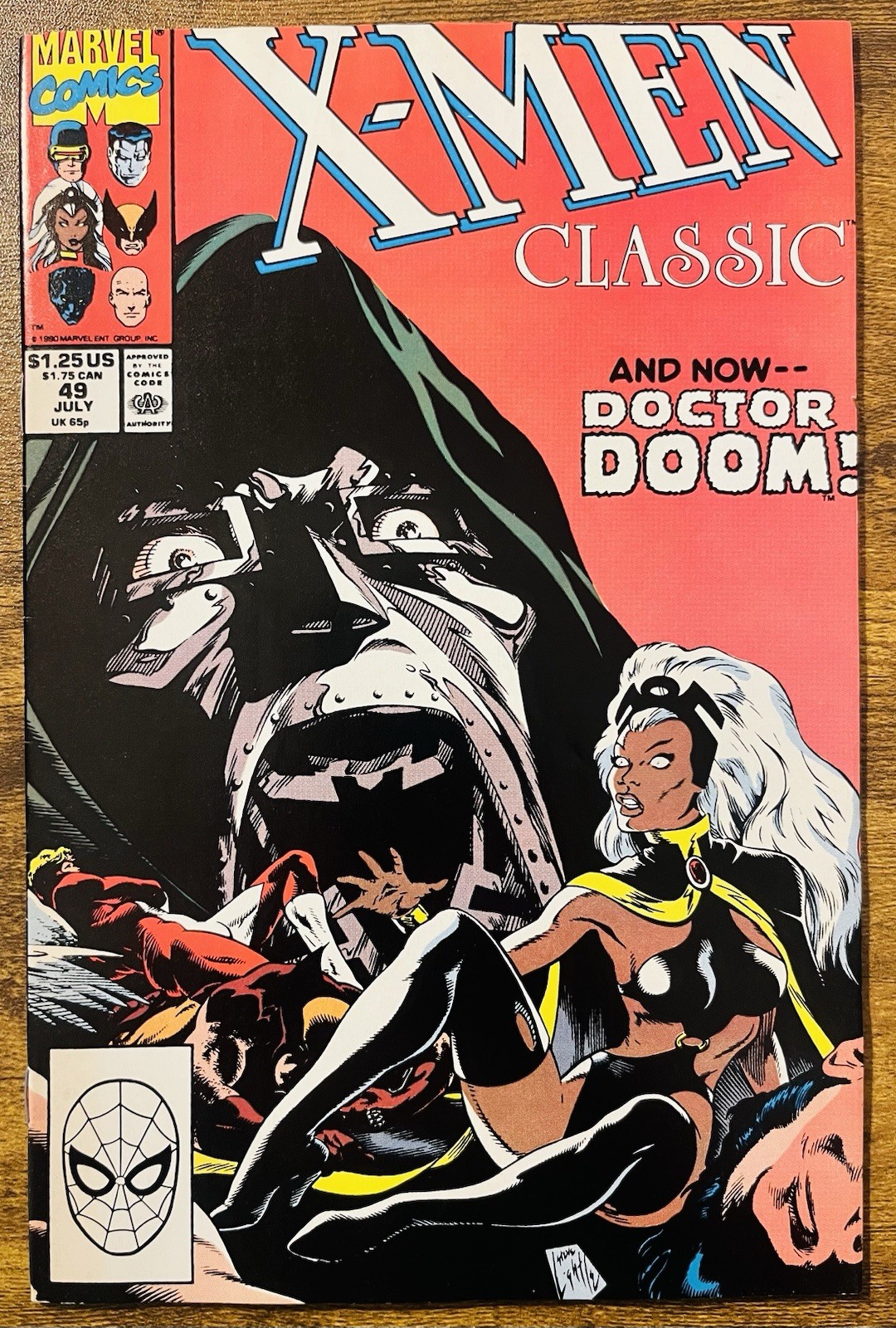 X-MEN CLASSIC 49 DOCTOR DOOM LIGHTLE COVER CLAREMONT STORY MARVEL COMICS 1990 X-MEN CLASSIC 49 DOCTOR DOOM LIGHTLE COVER CLAREMONT STORY MARVEL COMICS 1990