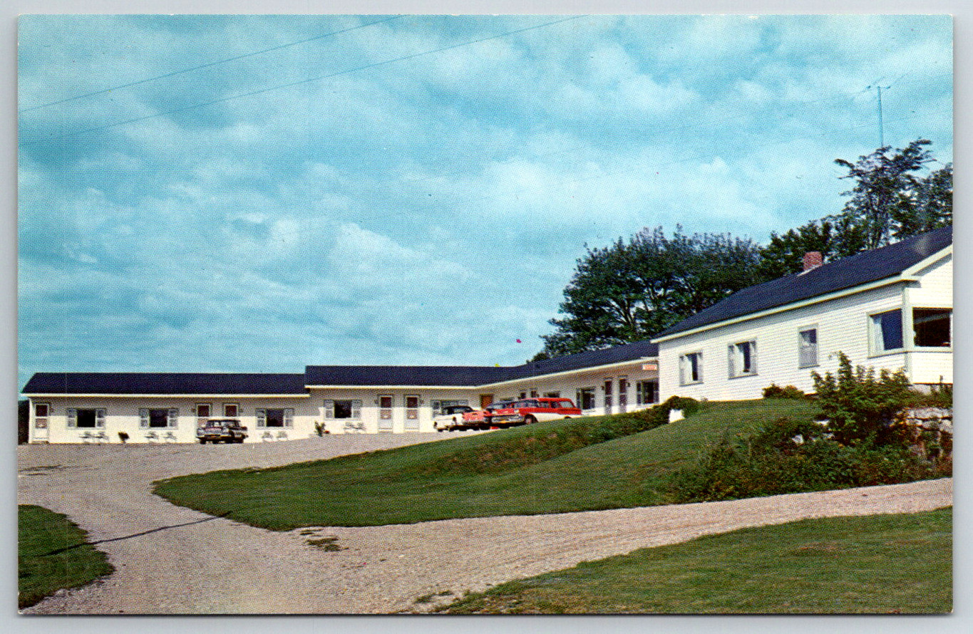 c1960s Rocky Ridge Motel Sandy Point Maine Vintage Postcard