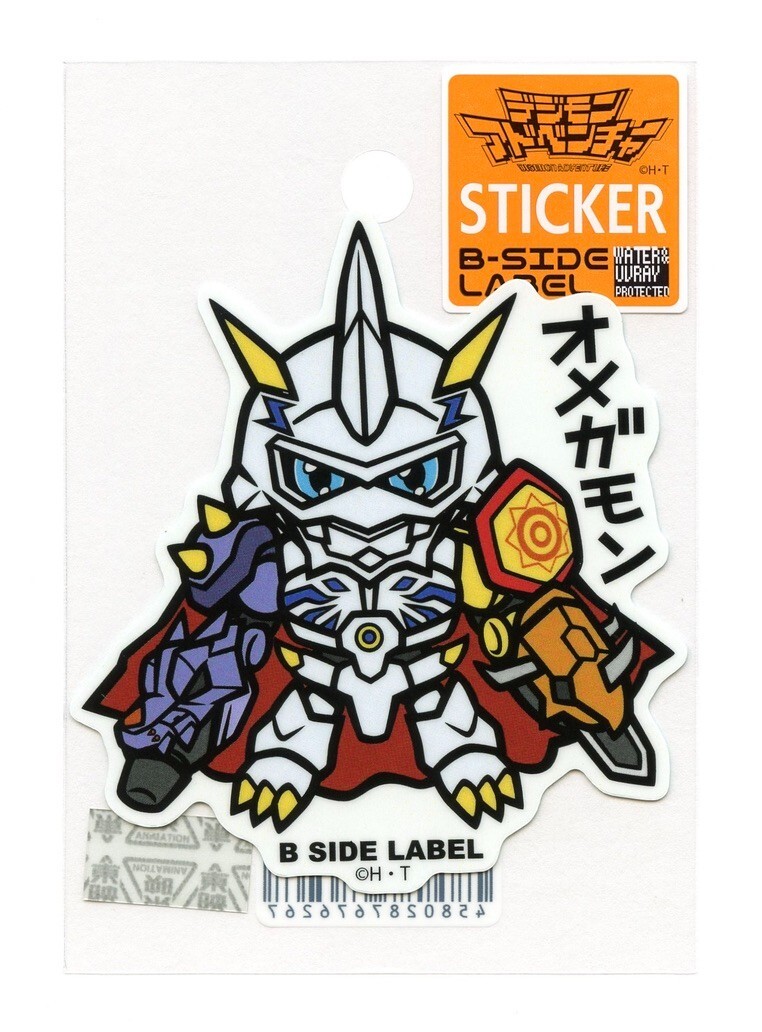 DIGIMON Sticker Omnimon B-SIDE LABEL Japan Exclusive WATERPROOF DIGIMON Sticker Omnimon B-SIDE LABEL Japan Exclusive WATERPROOF