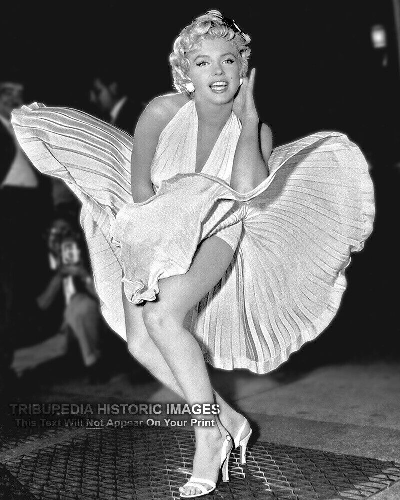 1954 Vintage MARILYN MONROE 8X10 Photo - Seven Year Itch Movie - Dress Blowing