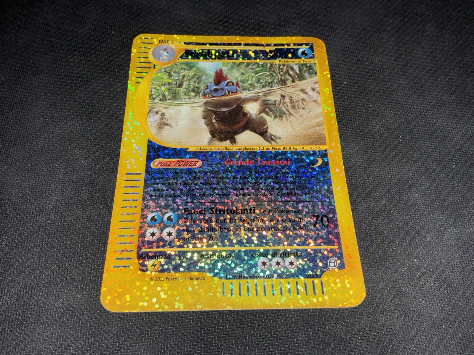 Pokemon - Feraligatr - Expedition Box Topper - Reverse Holo Jumbo 2/12 WOTC Pokemon - Feraligatr - Expedition Box Topper - Reverse Holo Jumbo 2/12 WOTC