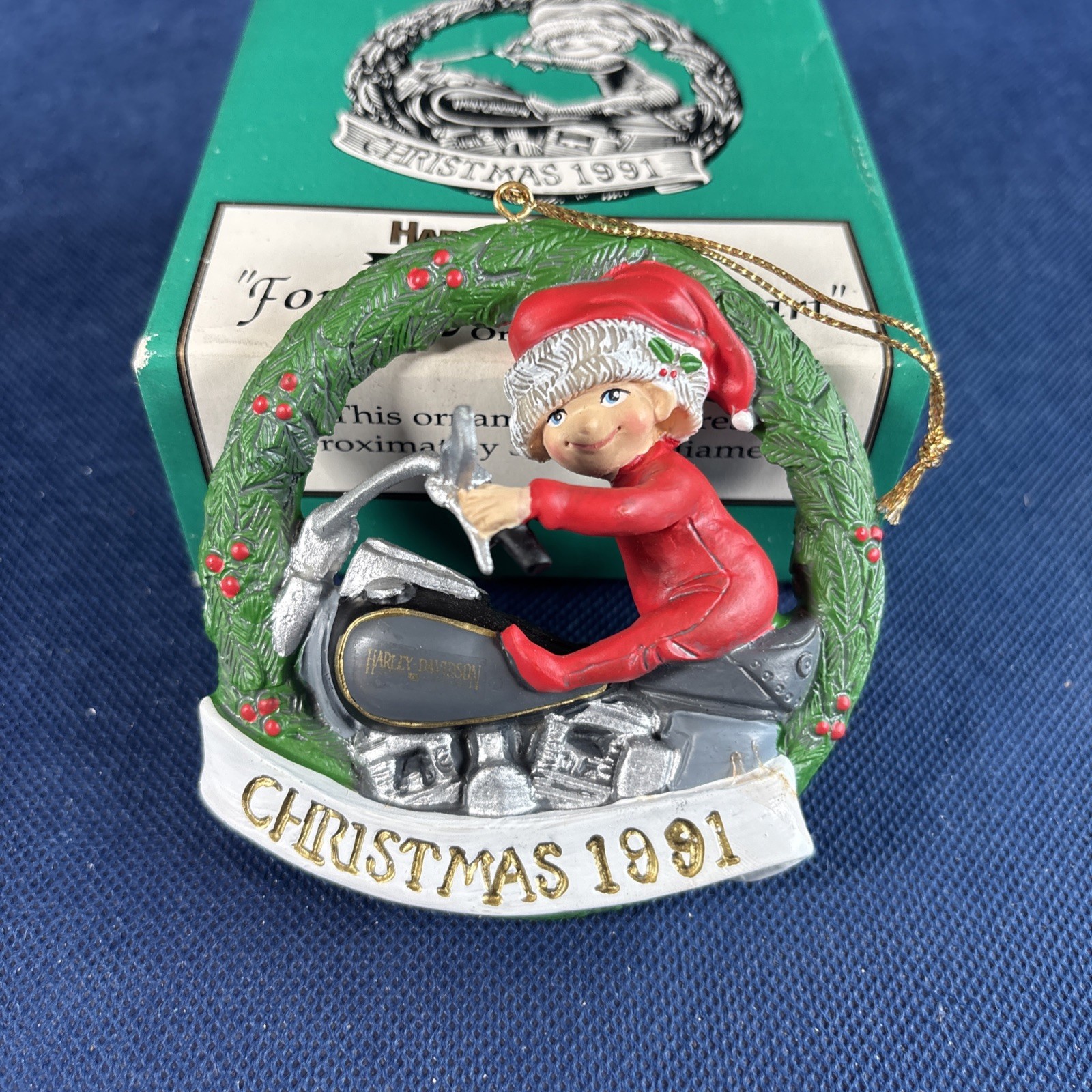 Harley-Davidson 1991 Christmas Collection Ornament "For the Young at Heart"